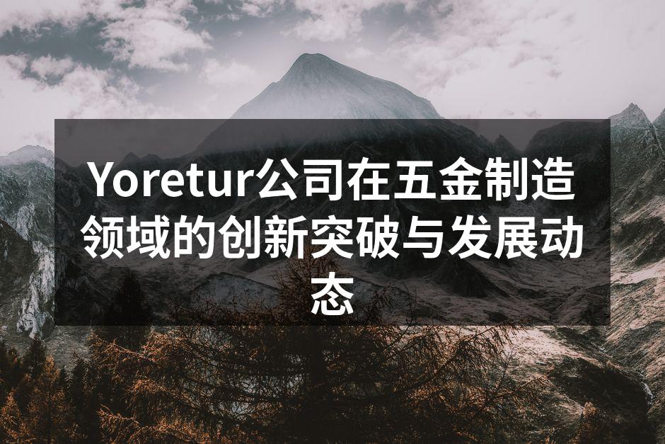 Yoretur新型冲床设备展示